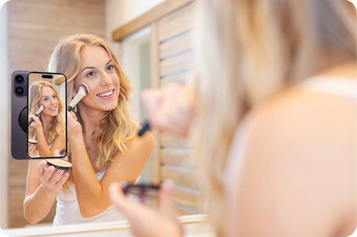 UCHWYT MAGNETYCZNY SAMOCHODOWY Z PRZYSSAWKĄ MAGSAFE QI INDUKCYJNY 15W na Arena.pl