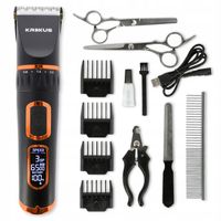 MASZYNKA DO STRZYŻENIA PSÓW PSA ZWIERZĄT ZESTAW NOŻYCZKI GRZEBIEŃ PILNIK