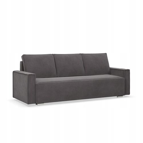 Kanapa 3 os. Duża Sofa Rozkładana z Funkcją Spania Bonell NOTO Szara na Arena.pl