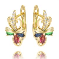 Kolczyki Ze Stali Szlachetnej Pozłacanej Kst2527