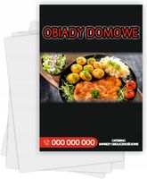 Ulotki A6 reklamowe firmowe 5000szt różne wzory RESTAURCJA OBIADY DOMOWE