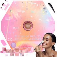 KALENDARZ ADWENTOWY MAKEUP SUNKISSED Z KOSMETYKAMI NA ŚWIĘTA ZESTAW DAMSKI