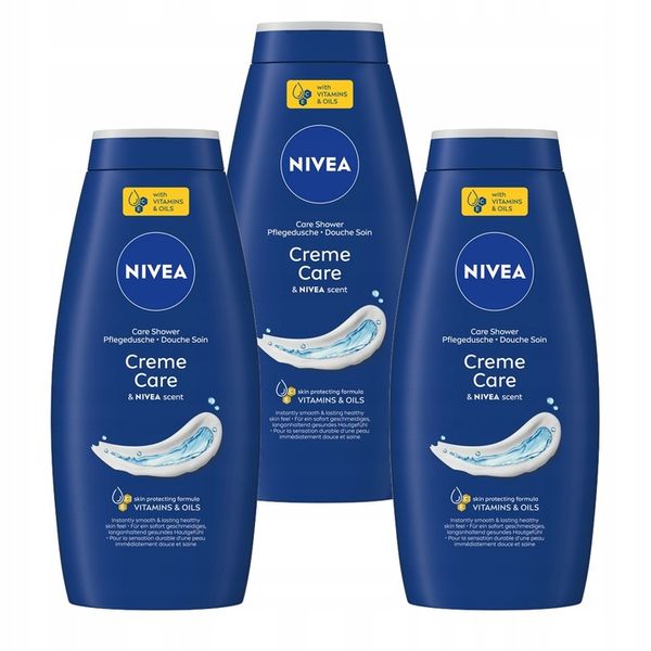 NIVEA Żel pod prysznic Creme Care 3 x 750 ml zdjęcie 1