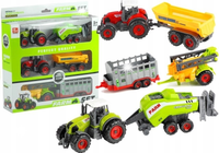 ZESTAW TRAKTOR Z PRZYCZEPĄ TRAKTORY MASZYNY FARMA CIĄGNIK TRAKTORY ROLNICZE