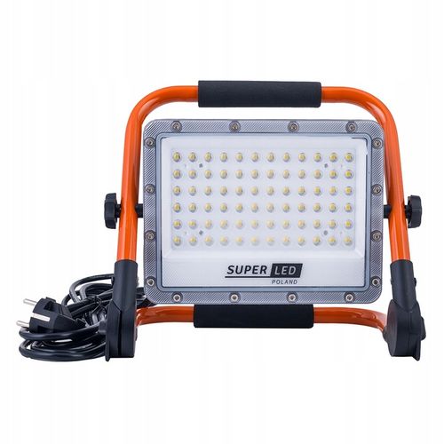 Halogen LED Budowlany 100W 11000lm Uchwyt Przenośny przewód 230V z na Arena.pl