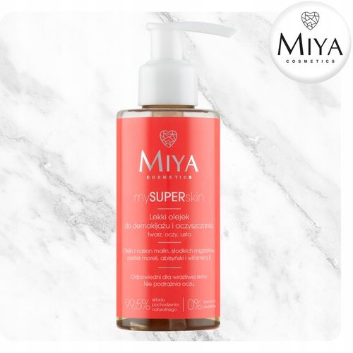 Lekki Olejek Do Demakijażu i Oczyszczania Twarzy/Oczu/Ust MIYA 140 ml na Arena.pl