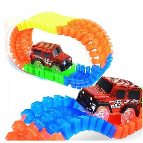 MAGICZNY TOR SAMOCHODOWY ŚWIECĄCY 200 el AUTO MOST GLOW TRACKS na Arena.pl