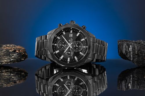 zegarek męski giewont chronograph sapphire czarny gw7290-b1 na Arena.pl
