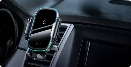 BASEUS UCHWYT SAMOCHODOWY NA TELEFON SZYBKA ŁADOWARKA INDUKCYJNA Qi 15W na Arena.pl
