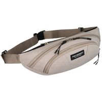 praktyczna, jasnoszara saszetka sportowa z poliestru zawieszona