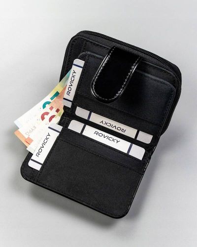 klasyczny, pojemny portfel damski ze skóry ekologicznej - 4u cavaldi na Arena.pl