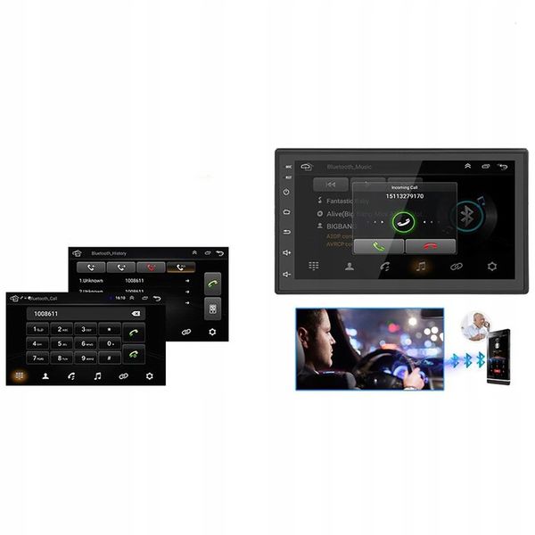 MEGA Radio Samochodowe ANDROID Bluetooth WiFi USB 2DIN GPS MIKROFON zdjęcie 11