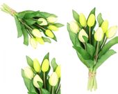 TULIPANY BUKIET TULIPANÓW GUMOWE GUMOWANE JAK ŻYWE 7SZT.