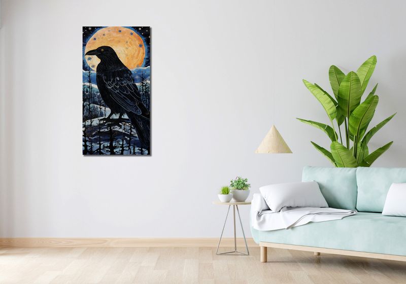 Obraz 50x100cm Kruczy Mąciciel zdjęcie 2