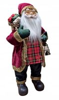 DUŻY MIKOŁAJ ŚWIĄTECZNY Z PREZENTAMI STOJĄCY 80cm