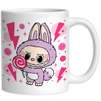 Kubek Ceramiczny BUBU Laleczka Fioletowa Urocza Prezent Maskotka 330ml