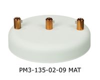 PODSUFITKA BIAŁA MASKOWNICA Z MIEDZIĄ 3 OTWORY 135mm