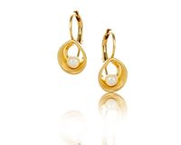 kolczyki delikatne z perełkami z kolekcji classic (p14773au)