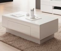 Stolik kawowy TOLEDO 1S biały połysk