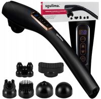 MASAŻER WIBRACYJNY BEZPRZEWODOWY RĘCZNY do Karku Ciała Pleców + Końcówki