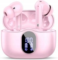 Słuchawki bezprzewodowe douszne A90 PRO Bluetooth Różowe