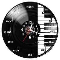 Zegar ścienny z płyty winylowej Muzyka 1080.14