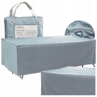 Pokrowiec ochronny na meble ogrodowe kawowe wodoodporny 200x160x90 cm