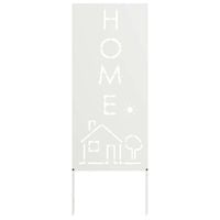 Dekoracyjny panel ogrodowy Biały 50 x 140 cm