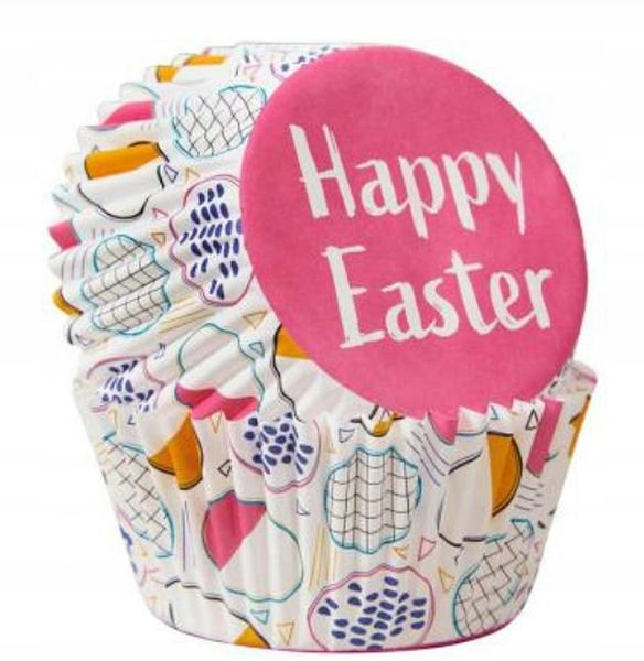 Wilton Foremki Papilotki - Happy Easter - 75Szt zdjęcie 1