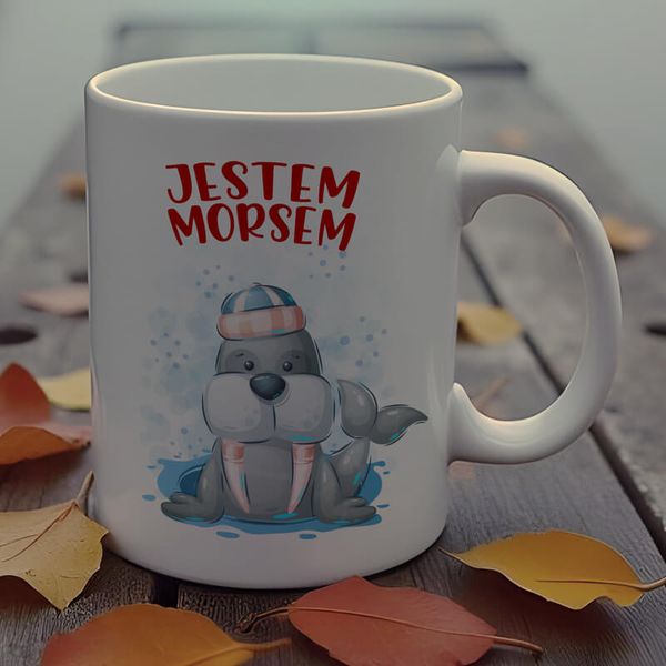 Kubek z nadrukiem - Jestem Morsem zdjęcie 1