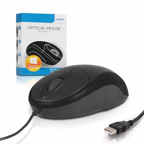 Mysz optyczna BASIC2 USB 1200dpi czarna na Arena.pl