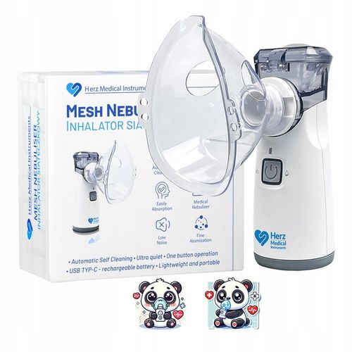 INHALATOR NEBULIZATOR Dla Dzieci i DOROSŁYCH -PRZENOŚNY na Akumulator Cichy na Arena.pl