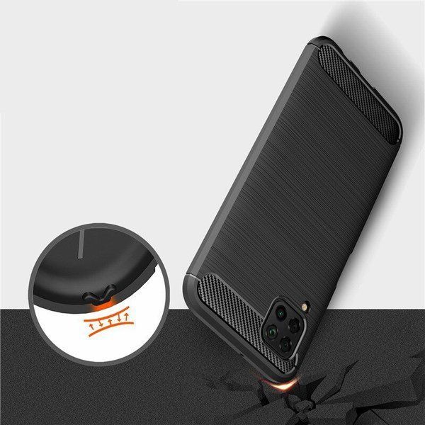 Pancerne etui Back Case Carbon do Huawei P40 Lite czarny zdjęcie 3