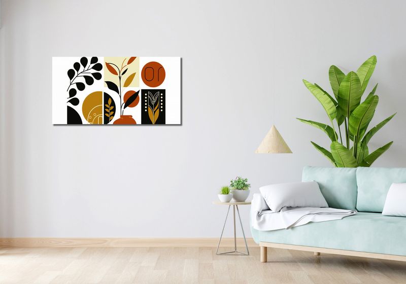 Obraz 100x50cm Kolaż Botaniczny zdjęcie 2