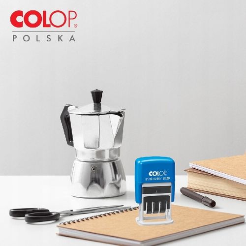 DATOWNIK COLOP S120 NIEBRUDZĄCY DATA CYFROWA DZIEŃ MIESIĄC ROK niebieski na Arena.pl