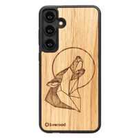 drewniane etui bewood do samsung galaxy s25 plus wilk dąb
