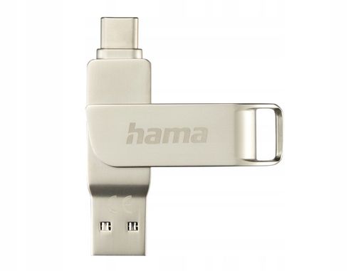 PENDRIVE PAMIĘĆ USB 64GB 2W1 USB USB-C OTG HAMA ROTATE 70MB SMARTFON na Arena.pl