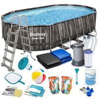 Basen ogrodowy stelażowy 610 x 366 x 122 cm 18w1 Bestway 5611R Basen ogrodowy stelażowy 610 x 366 x 122 cm 18w1 Bestway 5611R