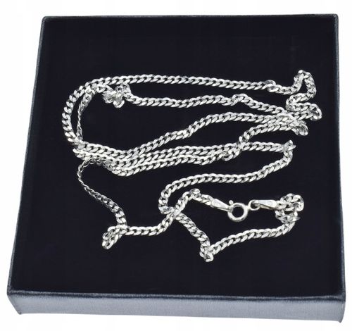 ŁAŃCUSZEK SREBRNY 925 PANCERKA 2.4 MM. + GRAWER na Arena.pl