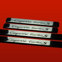 Listwa progowa PORSCHE CAYENNE 957 TURBO S Stal nierdzewna 304 połysk 4szt