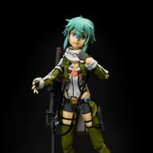 Figurka akcji Sinon | Żywica | 22 cm | Sword Art Online Anime