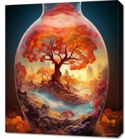 Obraz 60x70cm Drzewo Życia w Szkle