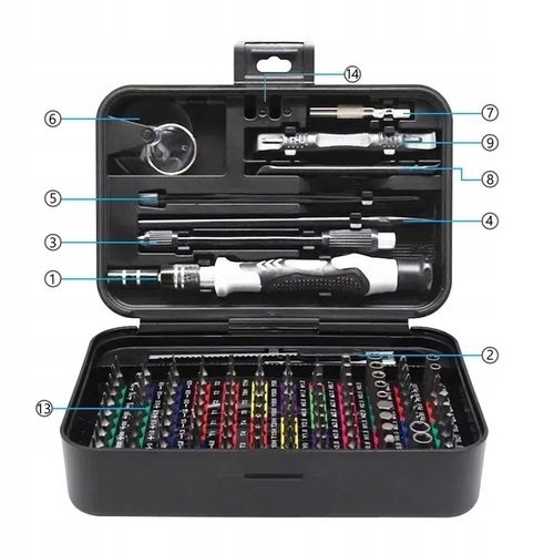 PROFESJONALNY ZESTAW narzędzi śrubokrętów wkrętaki torx bity DUŻY 132 na Arena.pl