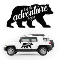 NAKLEJKA NA SAMOCHÓD niedźwiedź KAMPER auto przyczepę kempingową 100 cm