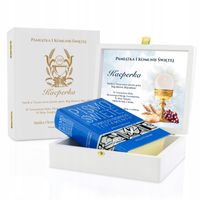 Pismo Święte Biblia prezent na Komunię SZKATUŁKA pamiątka Komunii