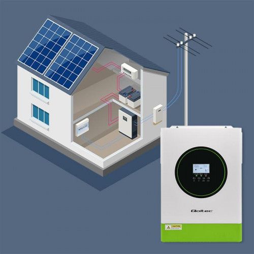 QOLTEC INWERTER OFF-GRID 6200W MPPT BMS WIFI 48V SINUS 120A zdjęcie 12