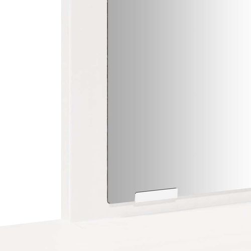 Toaletka z lustrem, biała, lite drewno sosnowe na Arena.pl