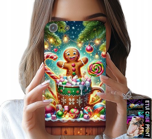 ETUI DO IPHONE 5 / 5S / 5C - PIERNIK PIERNIKI ŚWIĄTECZNE WZORY +SZKŁO na Arena.pl