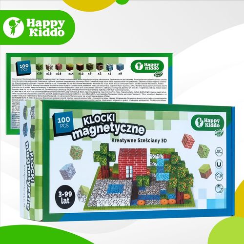 Klocki magnetyczne kreatywne sześciany piksele bloki 100 klocków 3D silne na Arena.pl