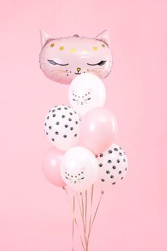balony 30cm, kotek, mix 6szt na Arena.pl